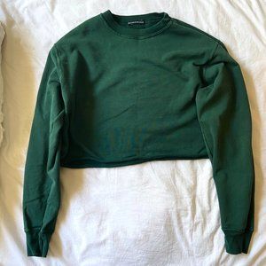 Brandy Melville forest green crewneck
